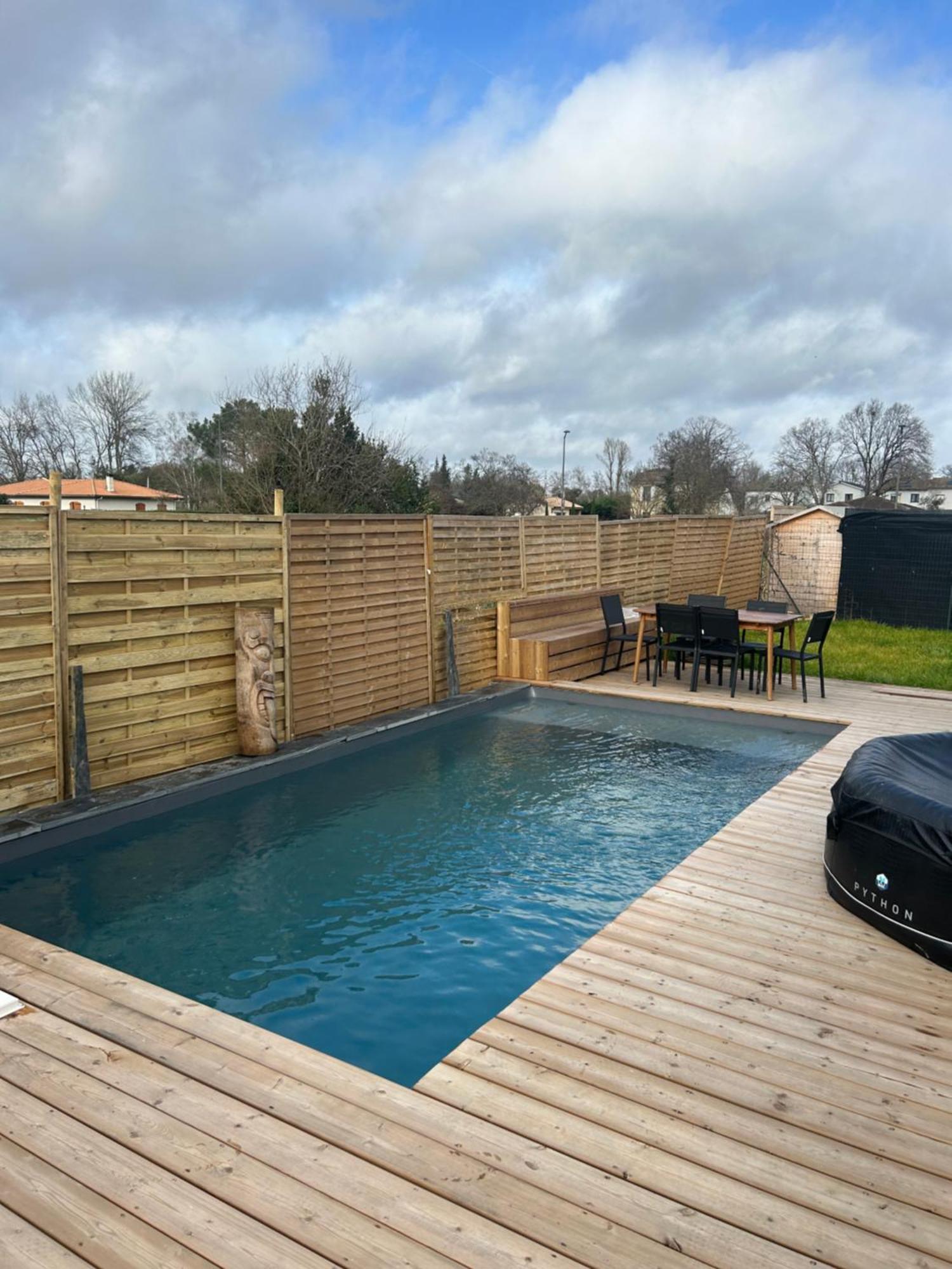 Aux Portes De Bordeaux Maison Cocooning Avec Piscine Ambares-et-Lagrave Exteriér fotografie
