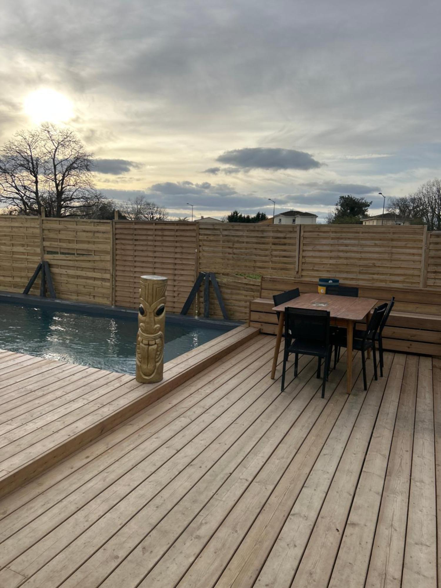 Aux Portes De Bordeaux Maison Cocooning Avec Piscine Ambares-et-Lagrave Exteriér fotografie